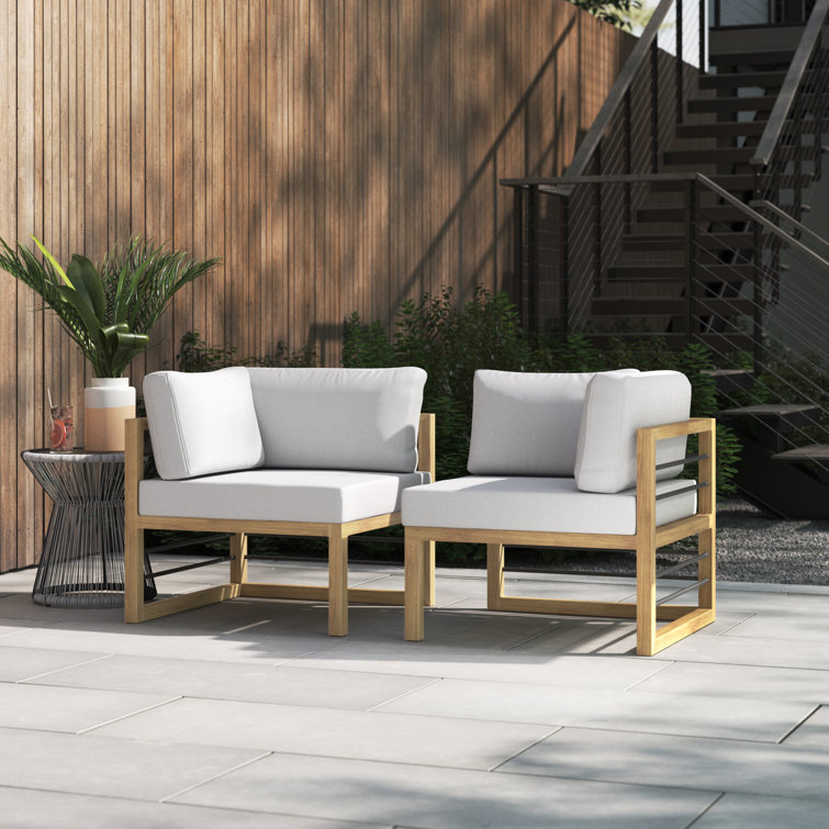 Aluminium outdoor corner discount sofa